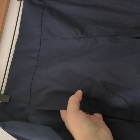 J crew Navy High Waisted Bow Wrap Tie Waist Preppy shorts Size 14 - Picture 7 of 7